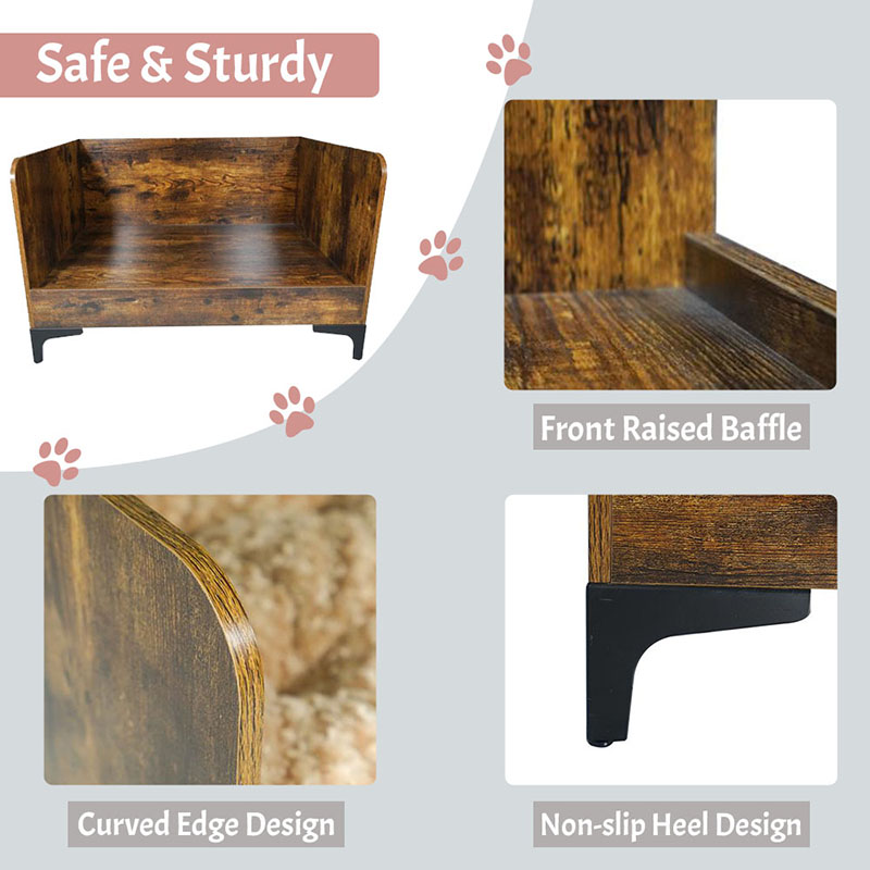 เตียงสุนัขในร่มที่ทันสมัยพร้อมเฟรม เตียงสุนัขในร่มที่ทันสมัยพร้อมเฟรม