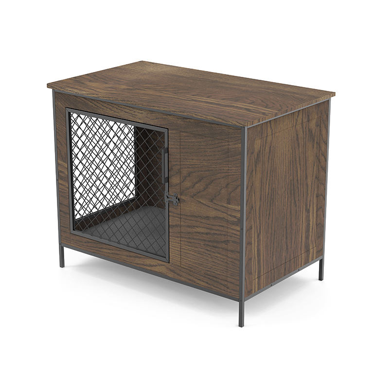 หมาในร่มโต๊ะปลายโต๊ะไม้สไตล์สุนัขกรงสุนัข หมาในร่มโต๊ะปลายโต๊ะไม้สไตล์สุนัขกรงสุนัข