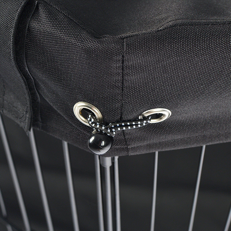 Playpen สุนัขลวดโลหะแบบพับได้ 8 แผ่นพร้อมฝาครอบด้านบนและแผ่นรองด้านล่าง Playpen สุนัขลวดโลหะแบบพับได้ 8 แผ่นพร้อมฝาครอบด้านบนและแผ่นรองด้านล่าง