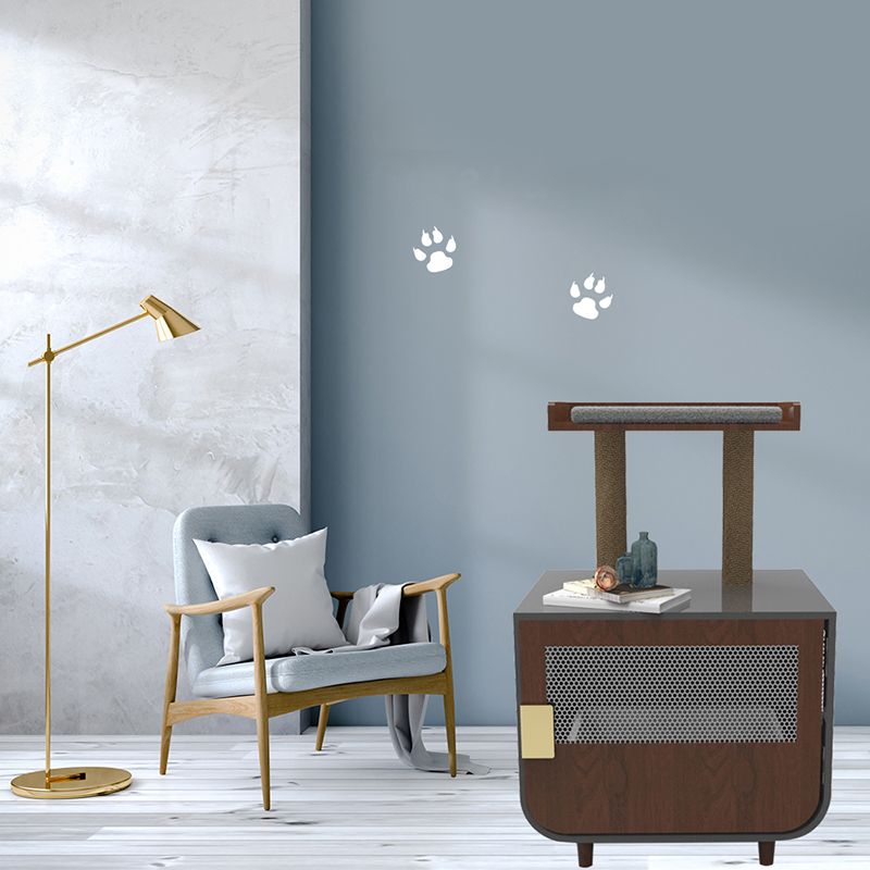 เฟอร์นิเจอร์ห้องน้ำที่ซ่อนอยู่ไม้กรงแมวกับตู้ทิ้งขยะ เฟอร์นิเจอร์ห้องน้ำที่ซ่อนอยู่ไม้กรงแมวกับตู้ทิ้งขยะ