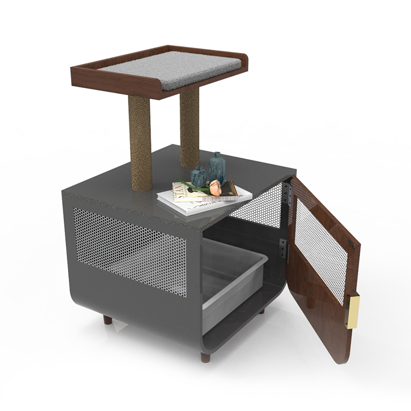 เฟอร์นิเจอร์ห้องน้ำที่ซ่อนอยู่ไม้กรงแมวกับตู้ทิ้งขยะ เฟอร์นิเจอร์ห้องน้ำที่ซ่อนอยู่ไม้กรงแมวกับตู้ทิ้งขยะ