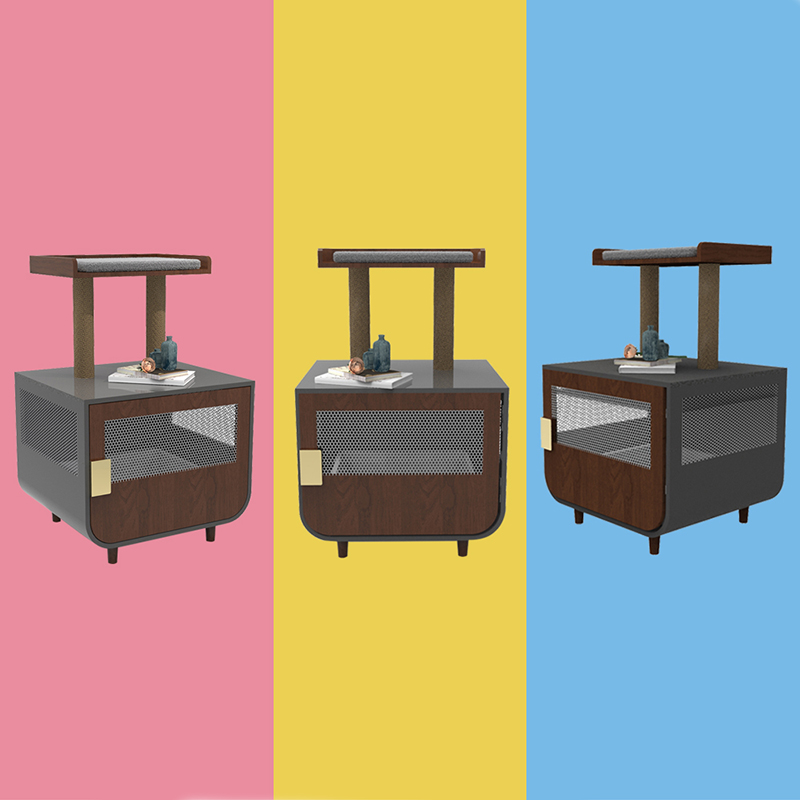 เฟอร์นิเจอร์ห้องน้ำที่ซ่อนอยู่ไม้กรงแมวกับตู้ทิ้งขยะ เฟอร์นิเจอร์ห้องน้ำที่ซ่อนอยู่ไม้กรงแมวกับตู้ทิ้งขยะ