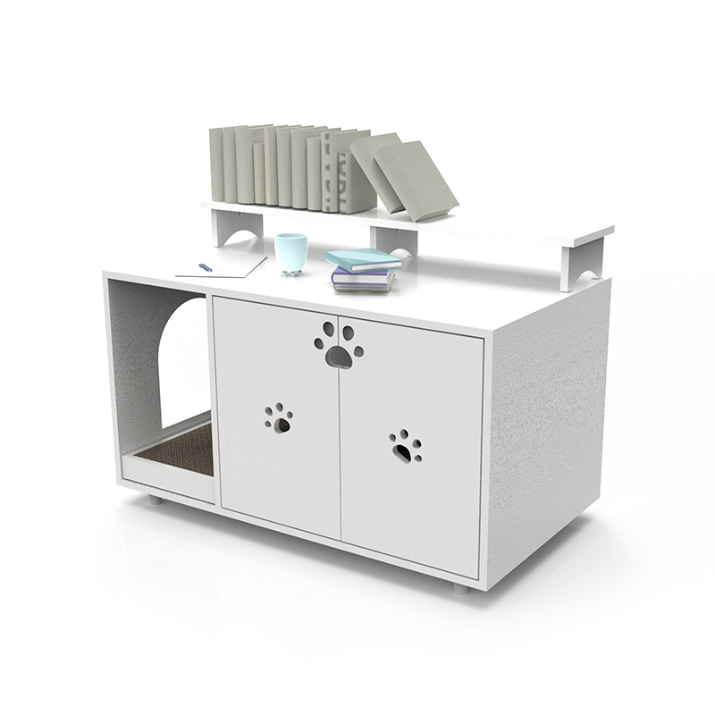 เฟอร์นิเจอร์แมวห้องน้ำขนาดใหญ่ตู้ทิ้งขยะที่ซ่อน