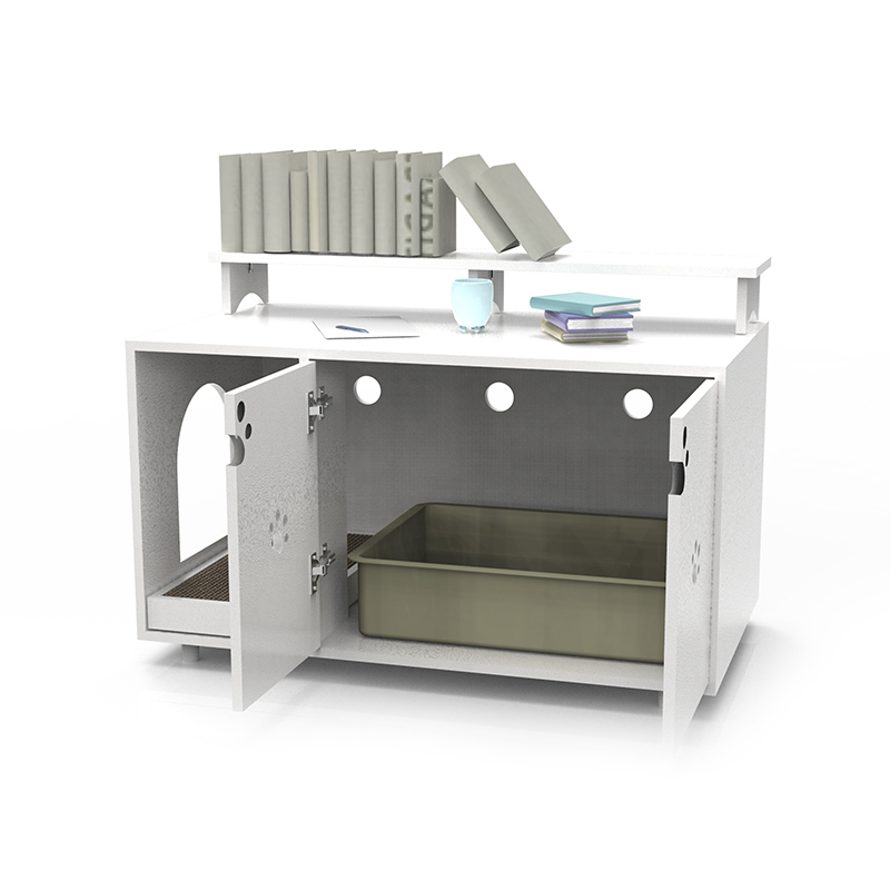 เฟอร์นิเจอร์แมวห้องน้ำขนาดใหญ่ตู้ทิ้งขยะที่ซ่อน เฟอร์นิเจอร์แมวห้องน้ำขนาดใหญ่ตู้ทิ้งขยะที่ซ่อน