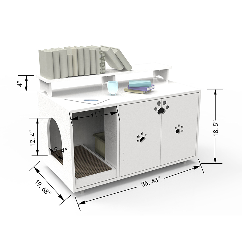 เฟอร์นิเจอร์แมวห้องน้ำขนาดใหญ่ตู้ทิ้งขยะที่ซ่อน เฟอร์นิเจอร์แมวห้องน้ำขนาดใหญ่ตู้ทิ้งขยะที่ซ่อน