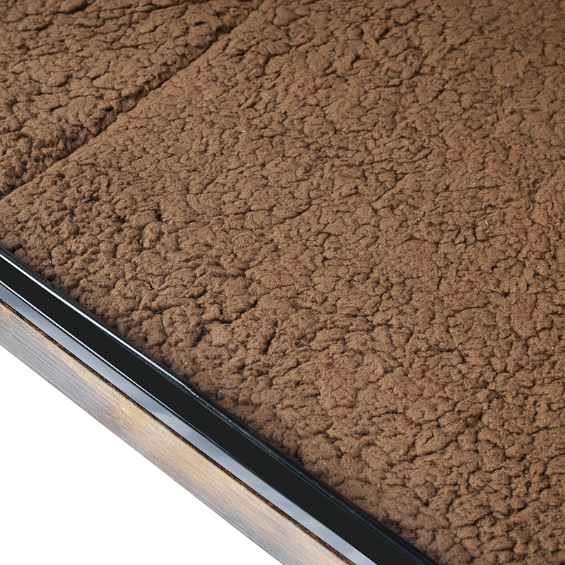 กรงสุนัขสไตล์เฟอร์นิเจอร์ไม้ในร่มพร้อมเบาะและล้อ กรงสุนัขสไตล์เฟอร์นิเจอร์ไม้ในร่มพร้อมเบาะและล้อ