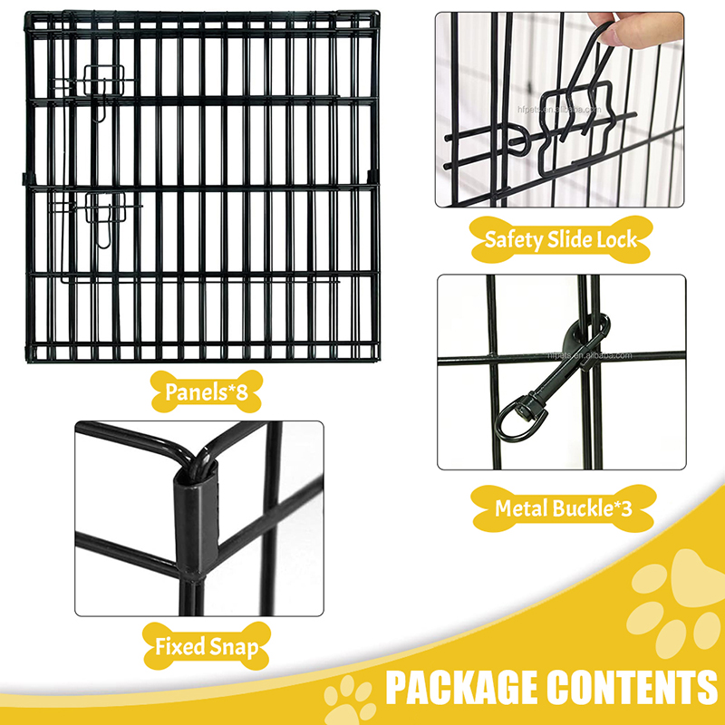 Playpen สุนัขลวดลวดพับได้ Playpen สุนัขลวดลวดพับได้