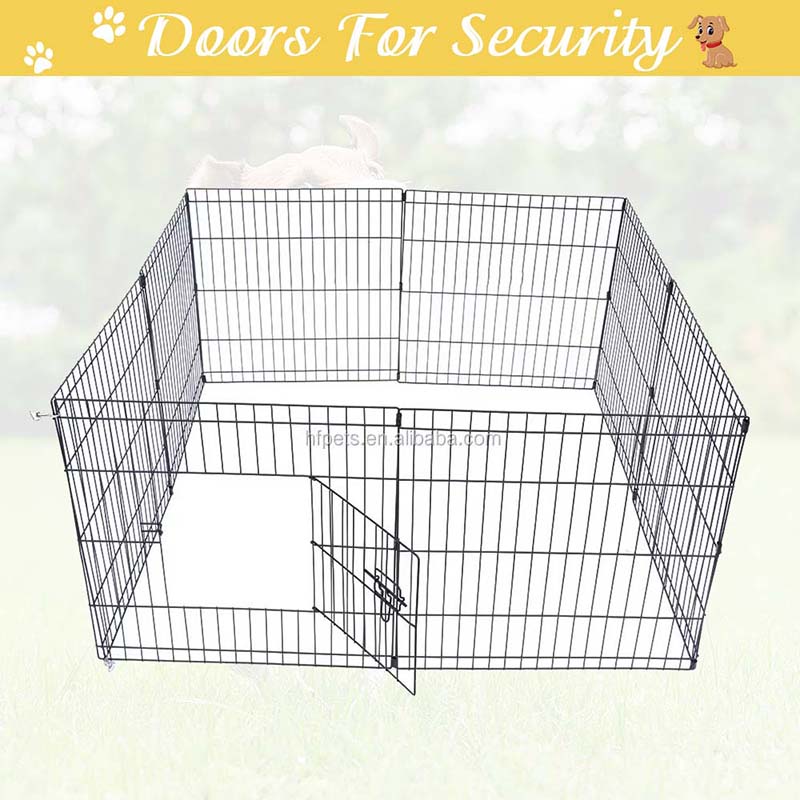 8 แผงรั้วสัตว์เลี้ยงลูกสัตว์ลวดพับได้ 8 แผงรั้วสัตว์เลี้ยงลูกสัตว์ลวดพับได้