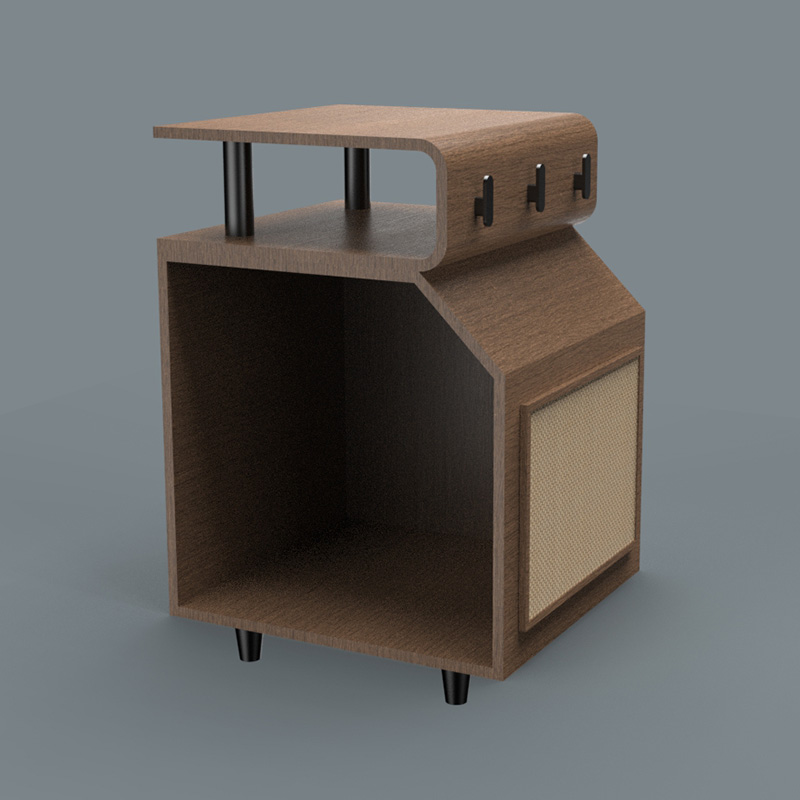 เตียงสัตว์เลี้ยงไม้เตียงแมวพร้อมกระดานเกา เตียงสัตว์เลี้ยงไม้เตียงแมวพร้อมกระดานเกา