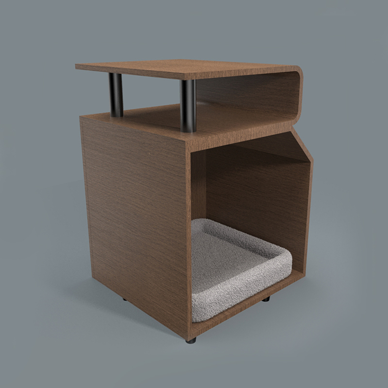 เตียงสัตว์เลี้ยงไม้เตียงแมวพร้อมกระดานเกา เตียงสัตว์เลี้ยงไม้เตียงแมวพร้อมกระดานเกา