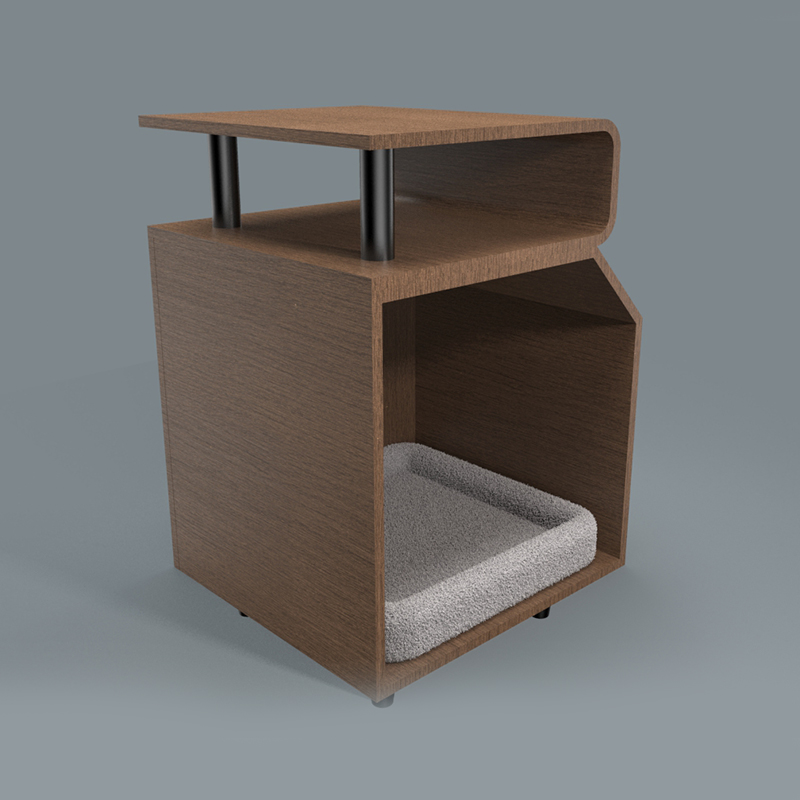 เตียงสัตว์เลี้ยงไม้เตียงแมวพร้อมกระดานเกา เตียงสัตว์เลี้ยงไม้เตียงแมวพร้อมกระดานเกา