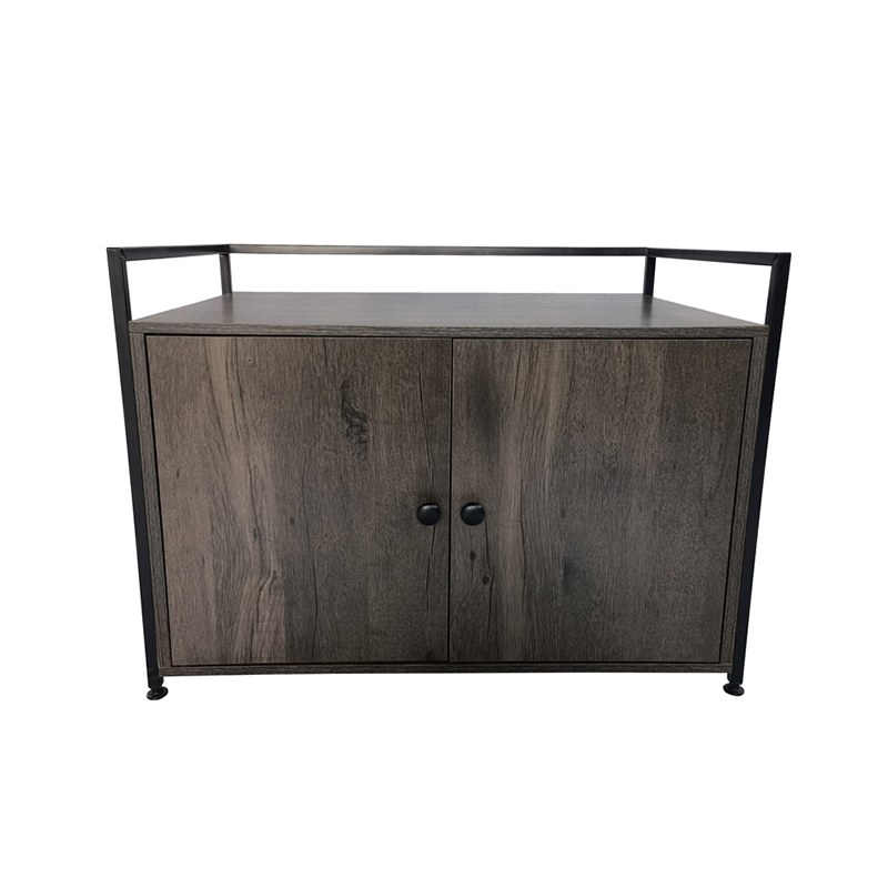 ตู้เก็บขยะในร่มพร้อมเฟอร์นิเจอร์สไตล์ตัวแบ่งแมวกรงข้างโต๊ะข้าง