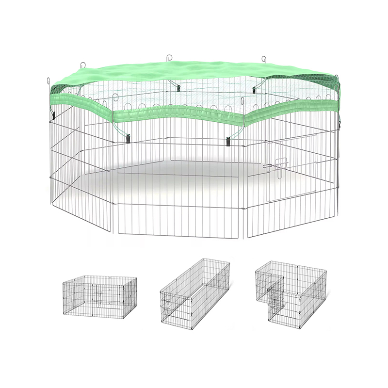 ลูกสุนัข Rabbit Run Dog Playpen ที่มีฝาครอบด้านบน ลูกสุนัข Rabbit Run Dog Playpen ที่มีฝาครอบด้านบน