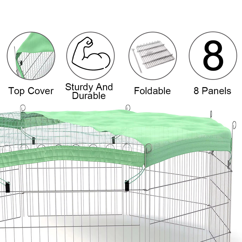 ลูกสุนัข Rabbit Run Dog Playpen ที่มีฝาครอบด้านบน ลูกสุนัข Rabbit Run Dog Playpen ที่มีฝาครอบด้านบน