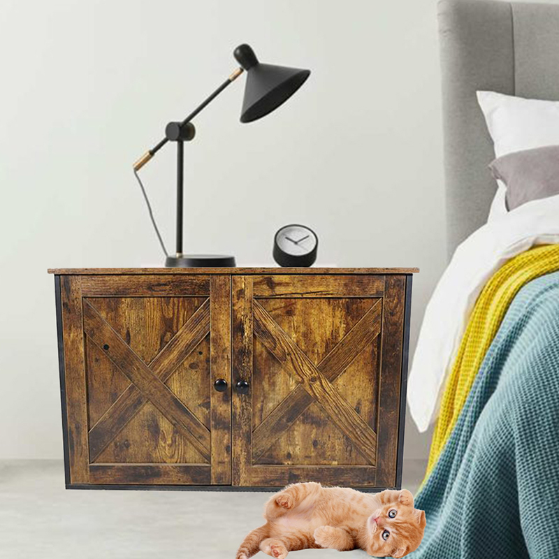 แมวเฟอร์นิเจอร์ในร่มกรงพร้อมตู้เก็บขยะ แมวเฟอร์นิเจอร์ในร่มกรงพร้อมตู้เก็บขยะ