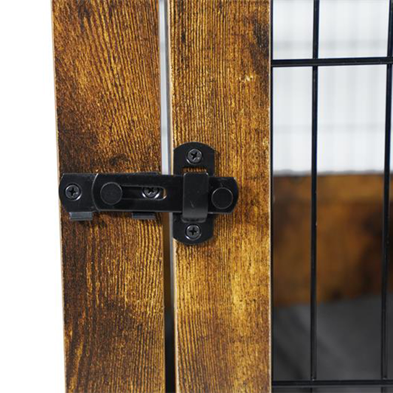 กรงสุนัขโลหะไม้สไตล์เฟอร์นิเจอร์สำหรับสัตว์เล็ก ๆ กรงสุนัขโลหะไม้สไตล์เฟอร์นิเจอร์สำหรับสัตว์เล็ก ๆ