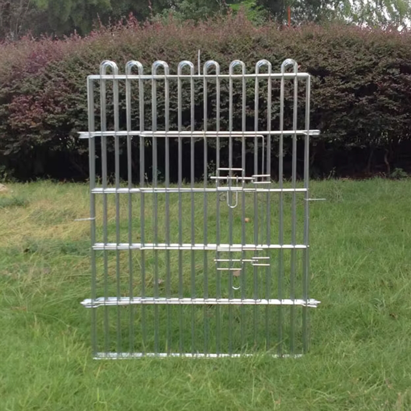 ลวดแบบพับได้ Playpen สุนัขโลหะกลางแจ้งพร้อมฝาครอบด้านบน ลวดแบบพับได้ Playpen สุนัขโลหะกลางแจ้งพร้อมฝาครอบด้านบน
