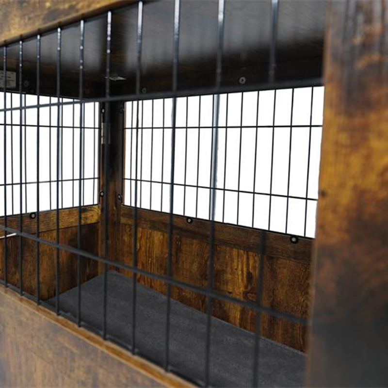 กรงสุนัขโลหะไม้สไตล์เฟอร์นิเจอร์สำหรับสัตว์เล็ก ๆ กรงสุนัขโลหะไม้สไตล์เฟอร์นิเจอร์สำหรับสัตว์เล็ก ๆ