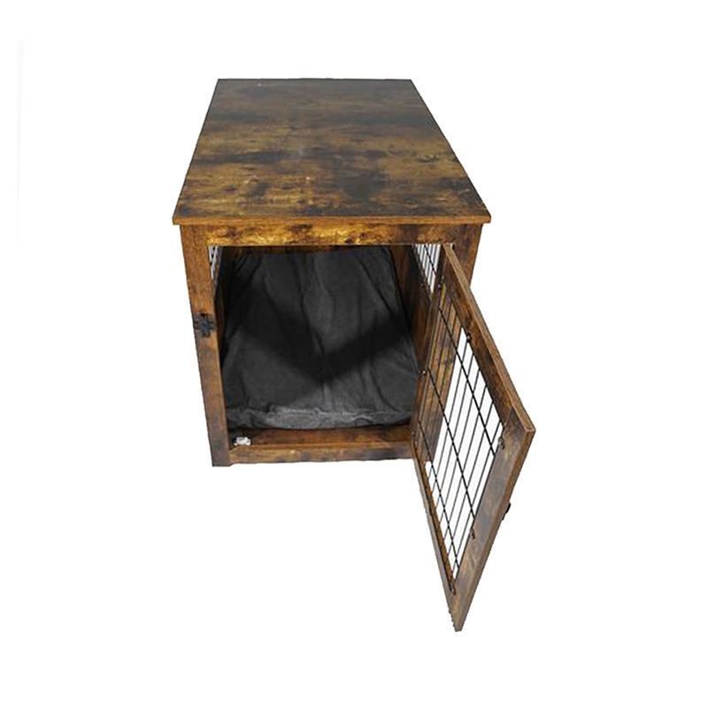 กรงสุนัขโลหะไม้สไตล์เฟอร์นิเจอร์สำหรับสัตว์เล็ก ๆ กรงสุนัขโลหะไม้สไตล์เฟอร์นิเจอร์สำหรับสัตว์เล็ก ๆ