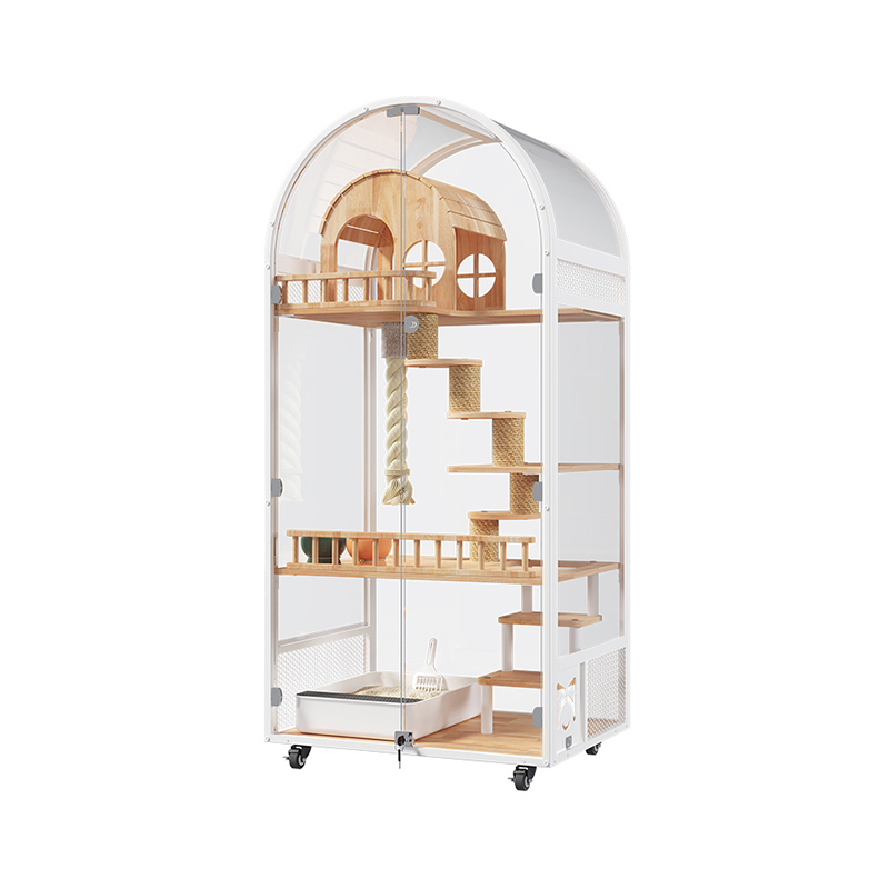 บ้านแมวไม้ในร่ม